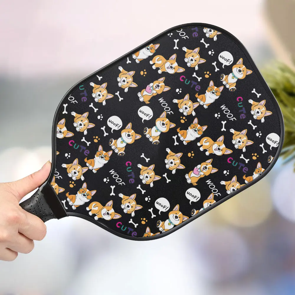 jwdazzle pembroke corgi personalized pickleball paddle kucbr