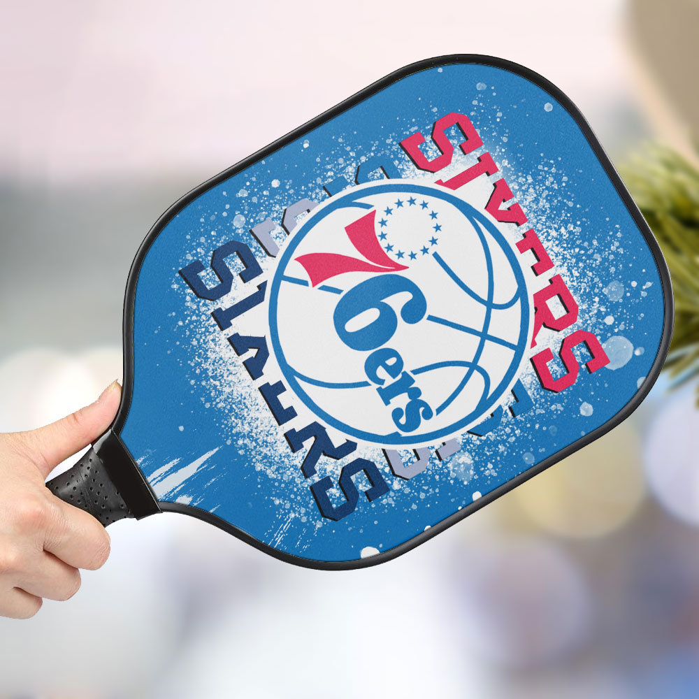 jwdazzle philadelphia 76ers personalized pickleball paddle 7yel5