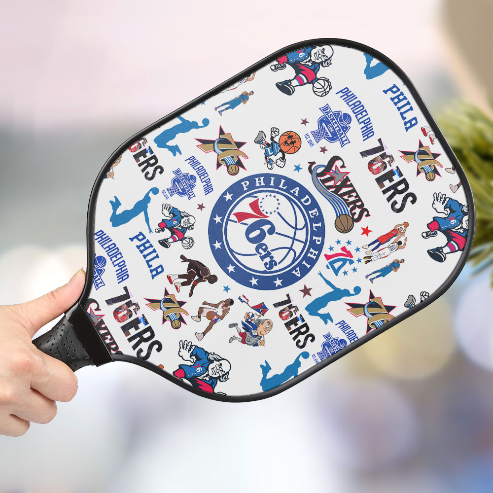 jwdazzle philadelphia 76ers personalized pickleball paddle p7imc