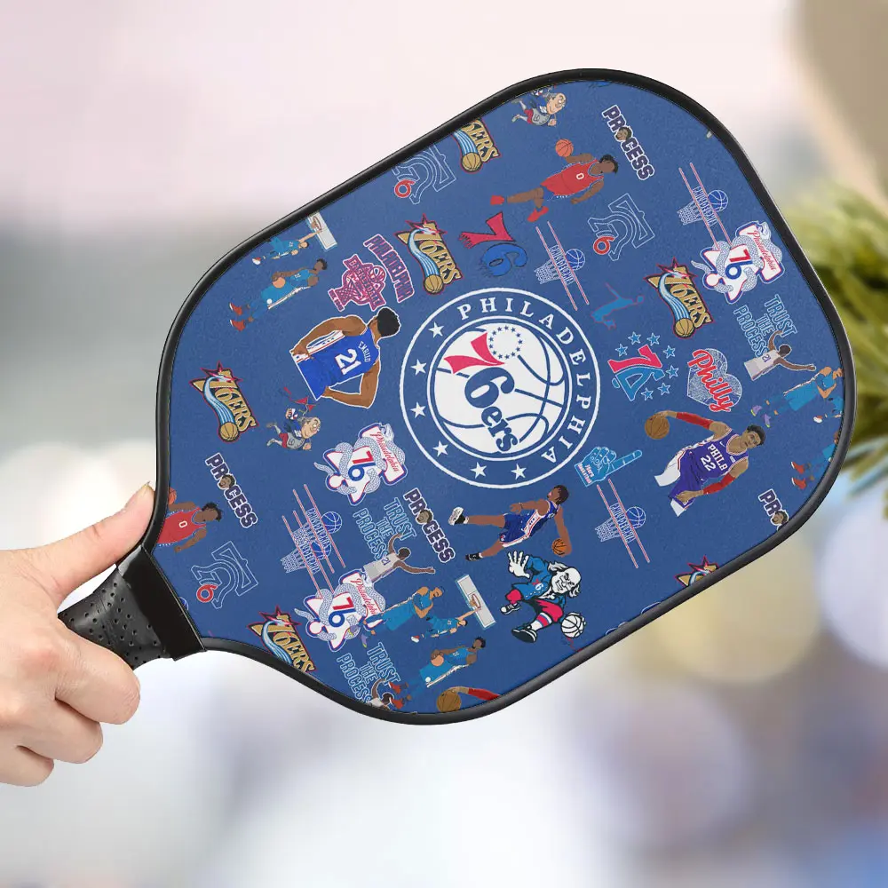 jwdazzle philadelphia 76ers personalized pickleball paddle vojcb
