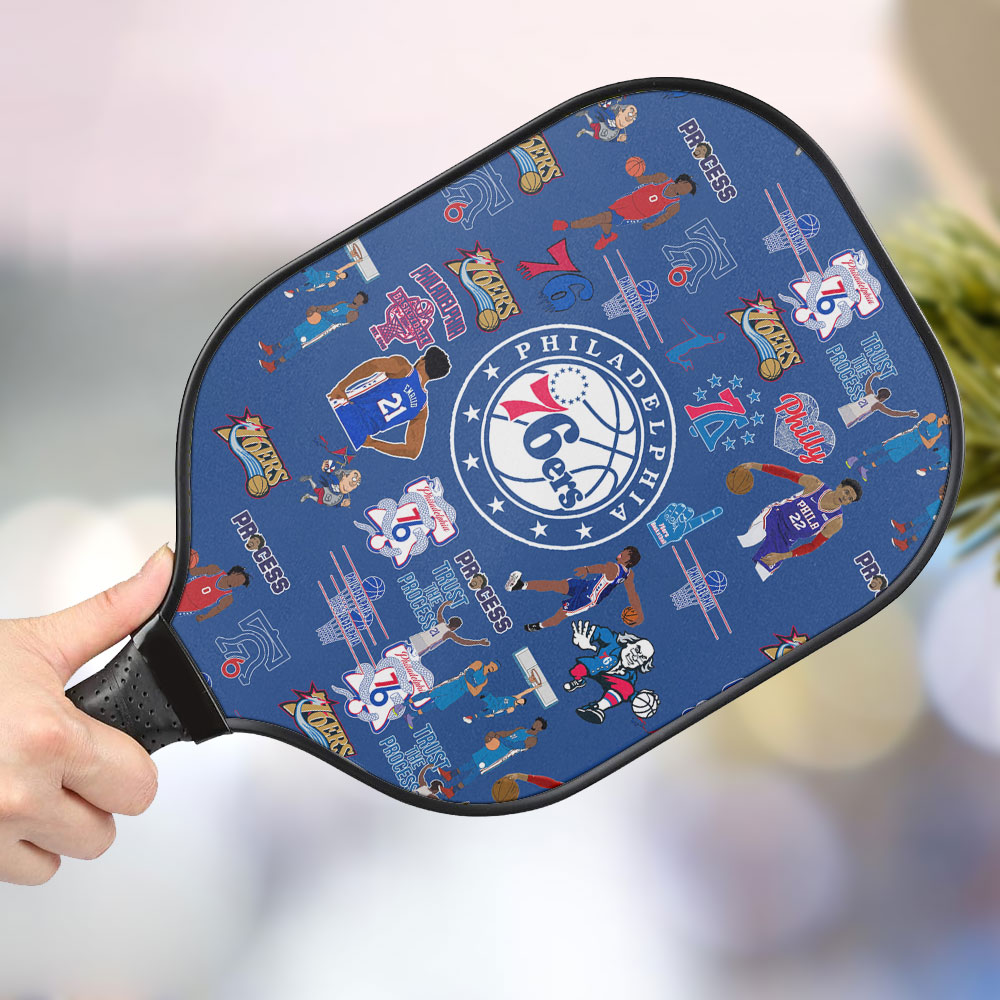 jwdazzle philadelphia 76ers personalized pickleball paddle yxlob