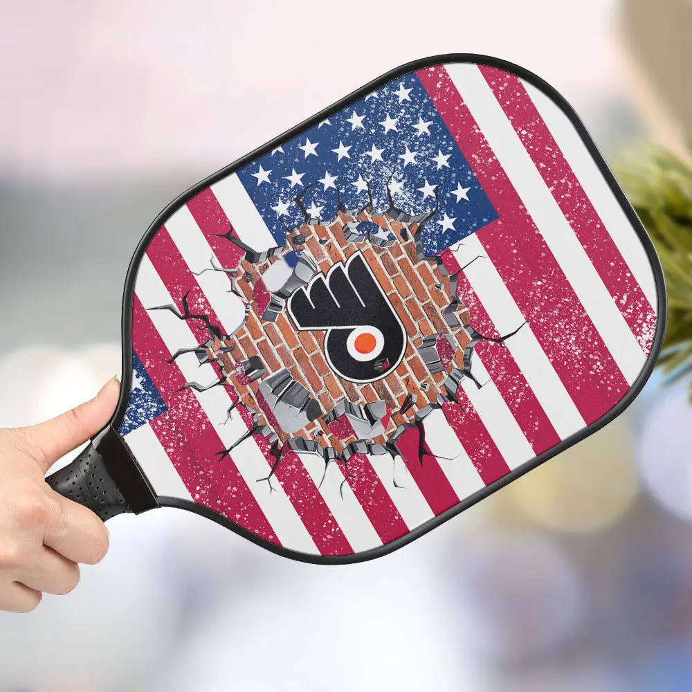 jwdazzle philadelphia flyers personalized pickleball paddle sh1bl