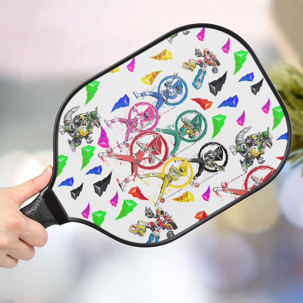 jwdazzle power rangers personalized pickleball paddle wraha