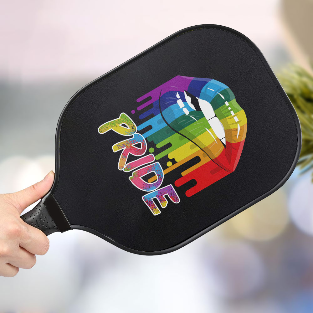 jwdazzle pride lips personalized pickleball paddle itwxa