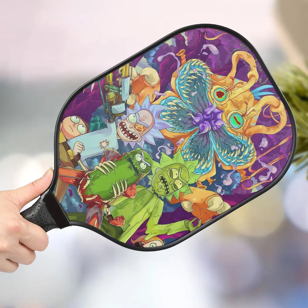 jwdazzle rick and morty personalized pickleball paddle 2lsog