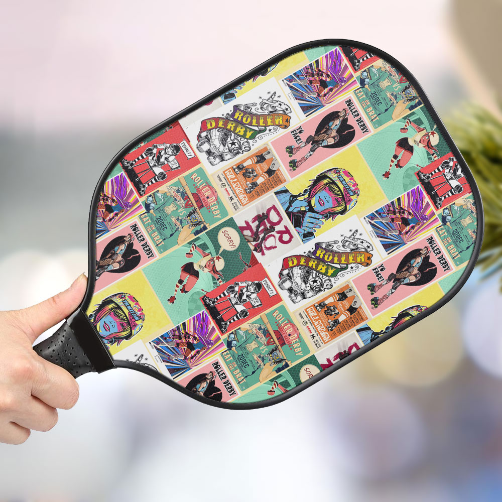 jwdazzle roller derby personalized pickleball paddle 11owy