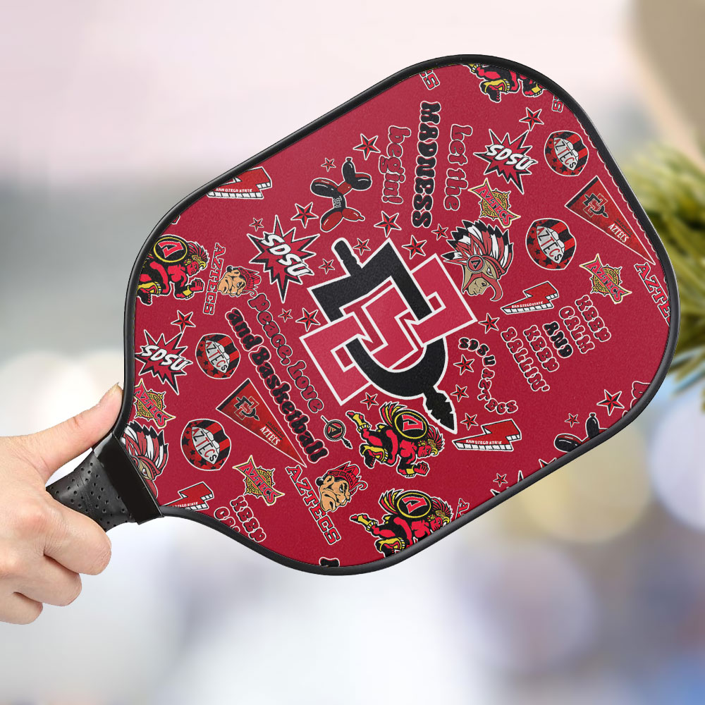 jwdazzle san diego state aztecs personalized pickleball paddle gacgf