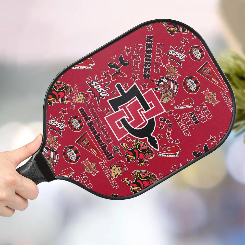 jwdazzle san diego state aztecs personalized pickleball paddle gacgf