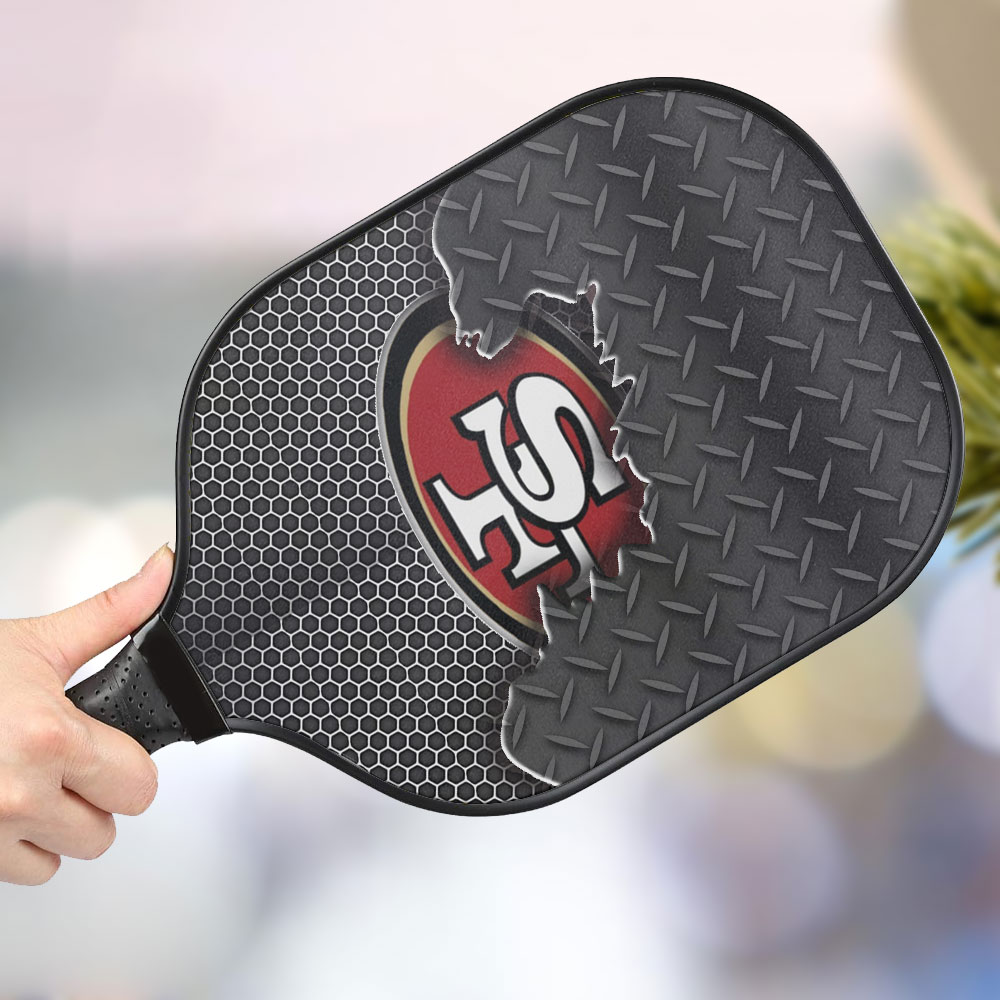 jwdazzle san francisco 49ers personalized pickleball paddle 3kjcz