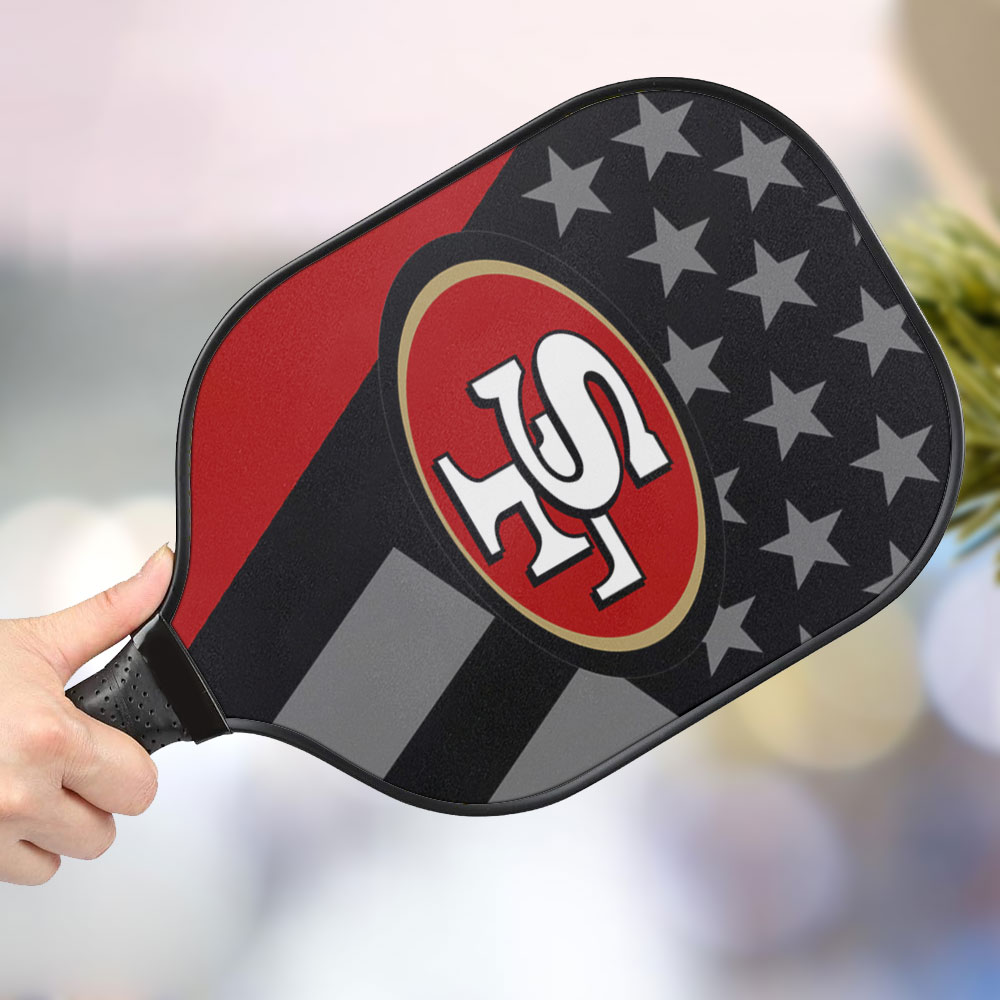 jwdazzle san francisco 49ers personalized pickleball paddle st4mu