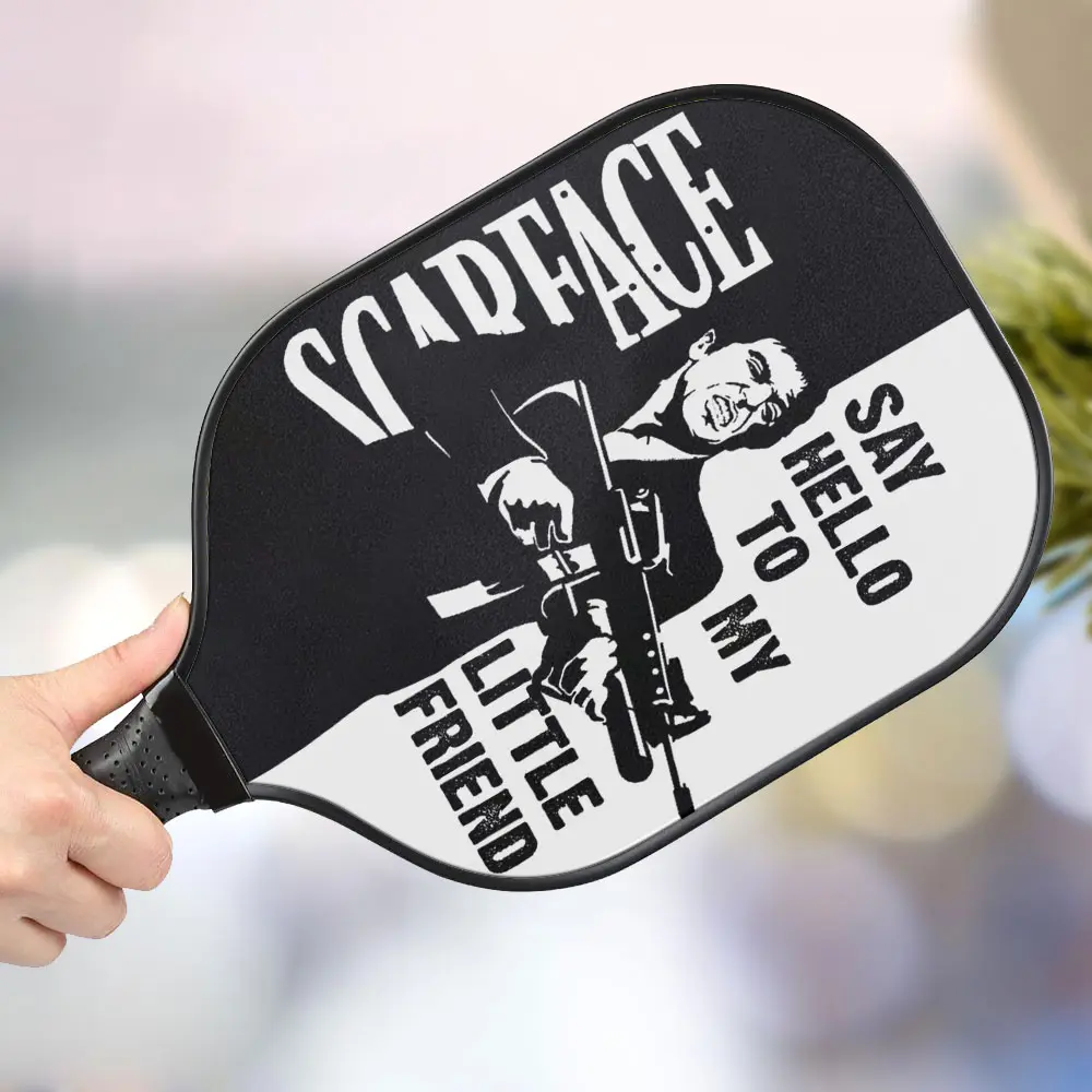 jwdazzle scar face personalized pickleball paddle ghgwb