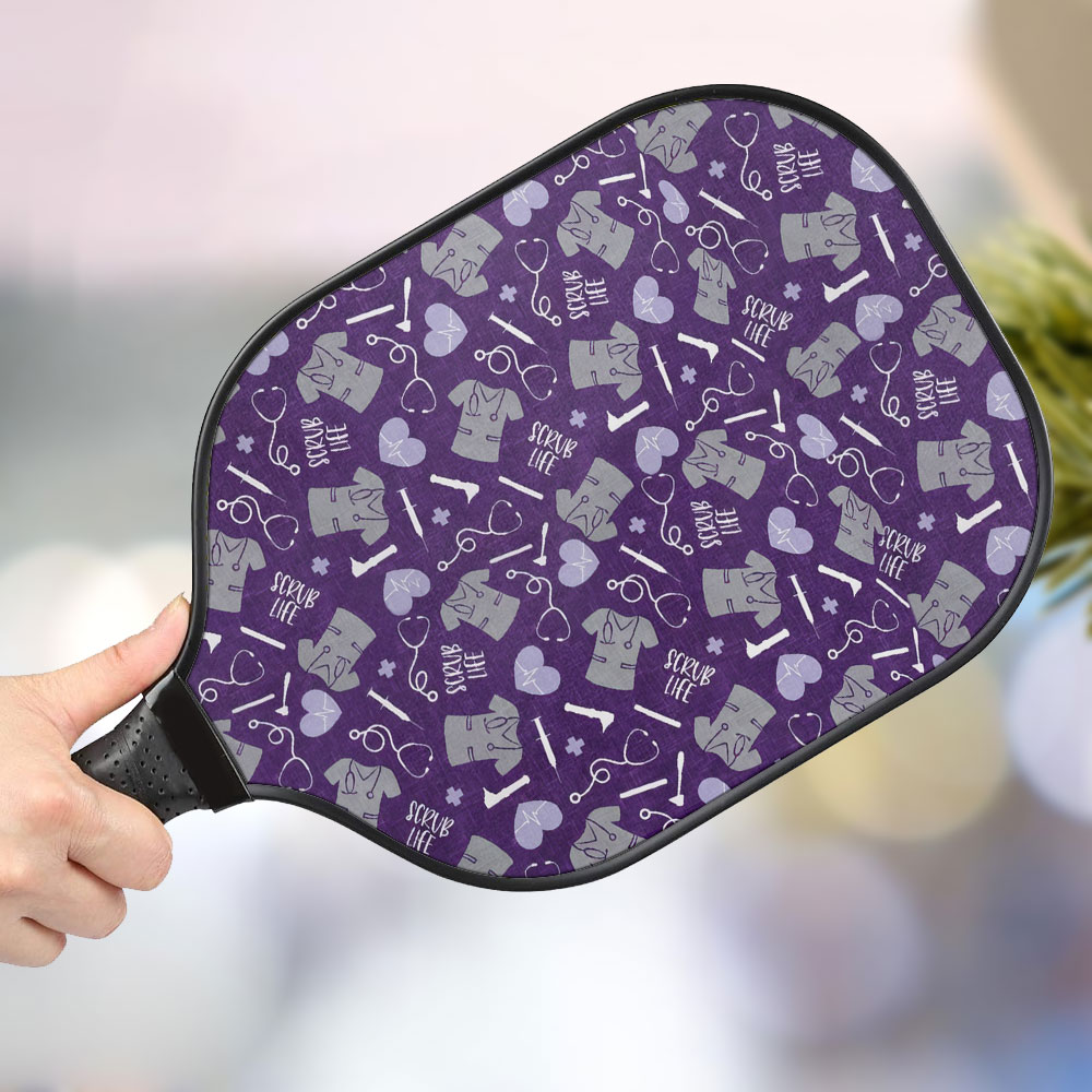 jwdazzle scrub life personalized pickleball paddle htqnc