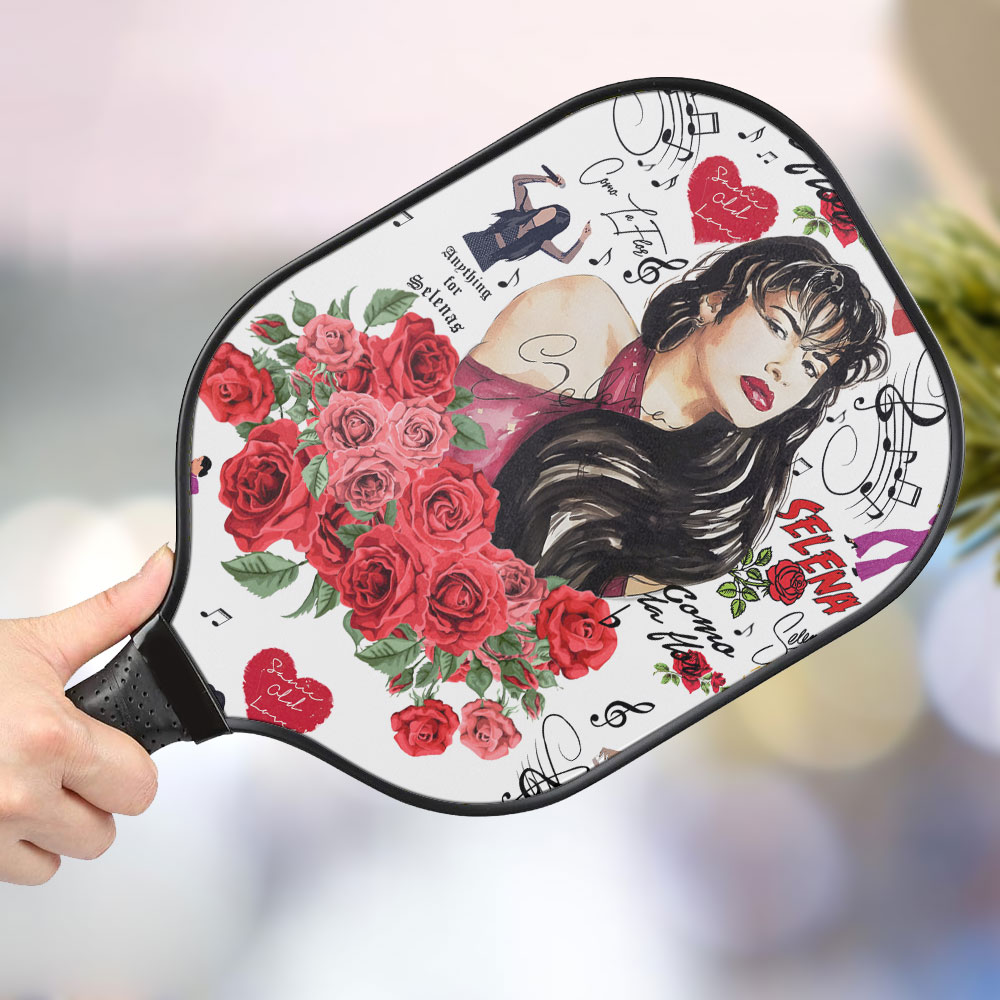 jwdazzle selena quintanilla personalized pickleball paddle dxvx2