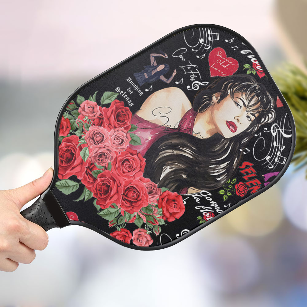 jwdazzle selena quintanilla personalized pickleball paddle fak62