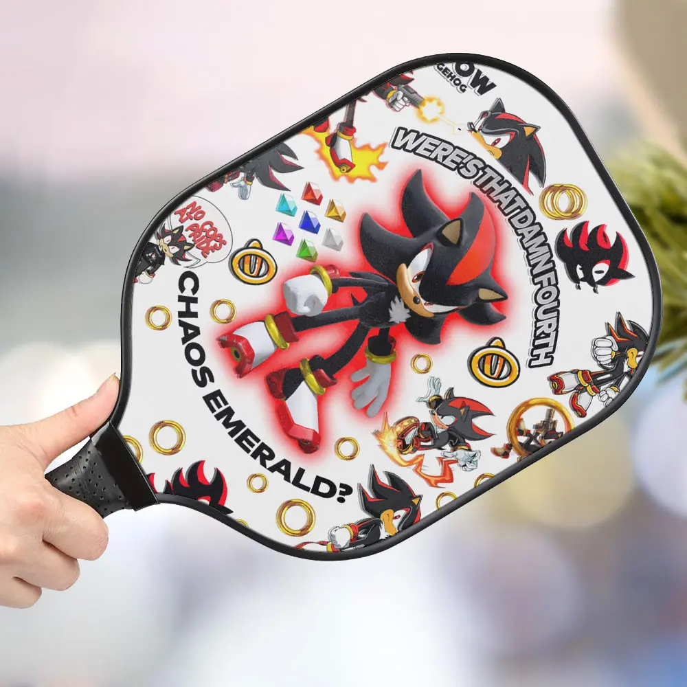 jwdazzle shadow the hedgehog personalized pickleball paddle 6fb0h
