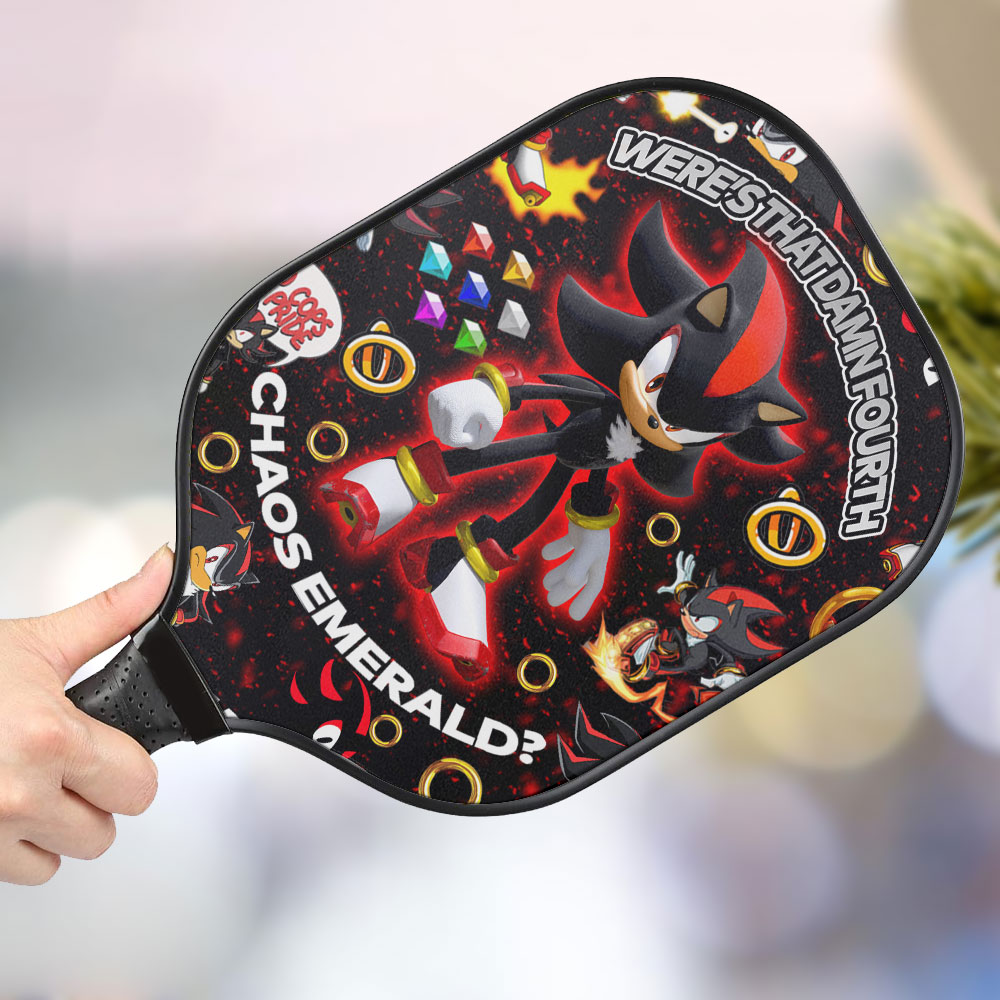 jwdazzle shadow the hedgehog personalized pickleball paddle rwq9v