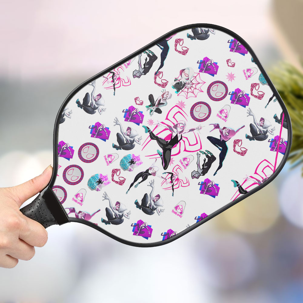 jwdazzle spider gwen personalized pickleball paddle fdioq