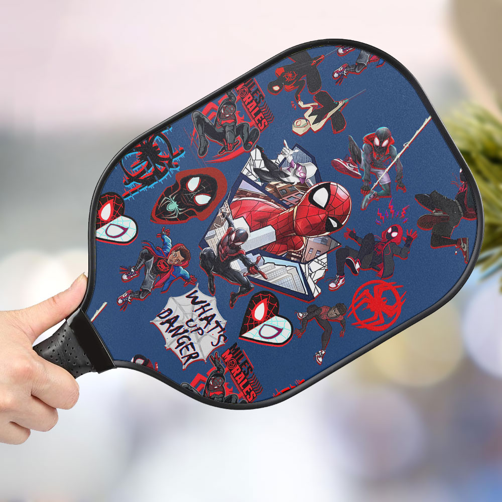 jwdazzle spider man personalized pickleball paddle mysy9