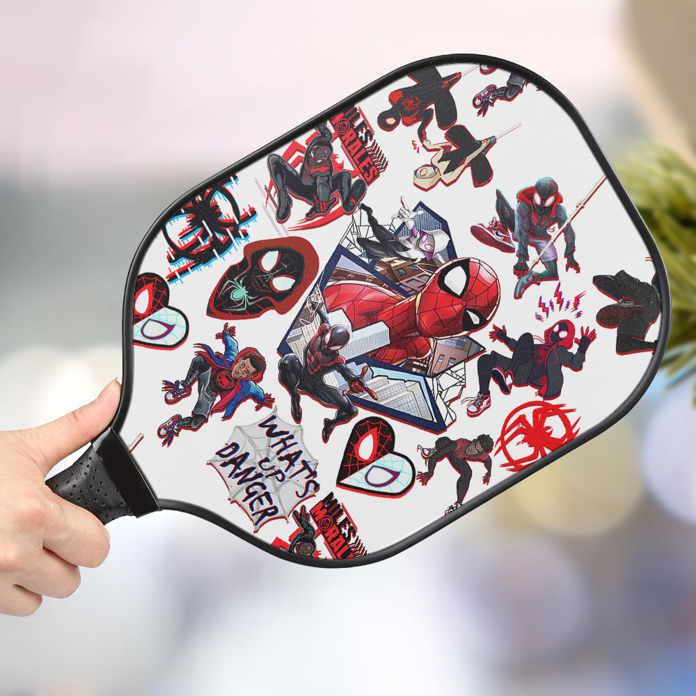 jwdazzle spider man personalized pickleball paddle w591n