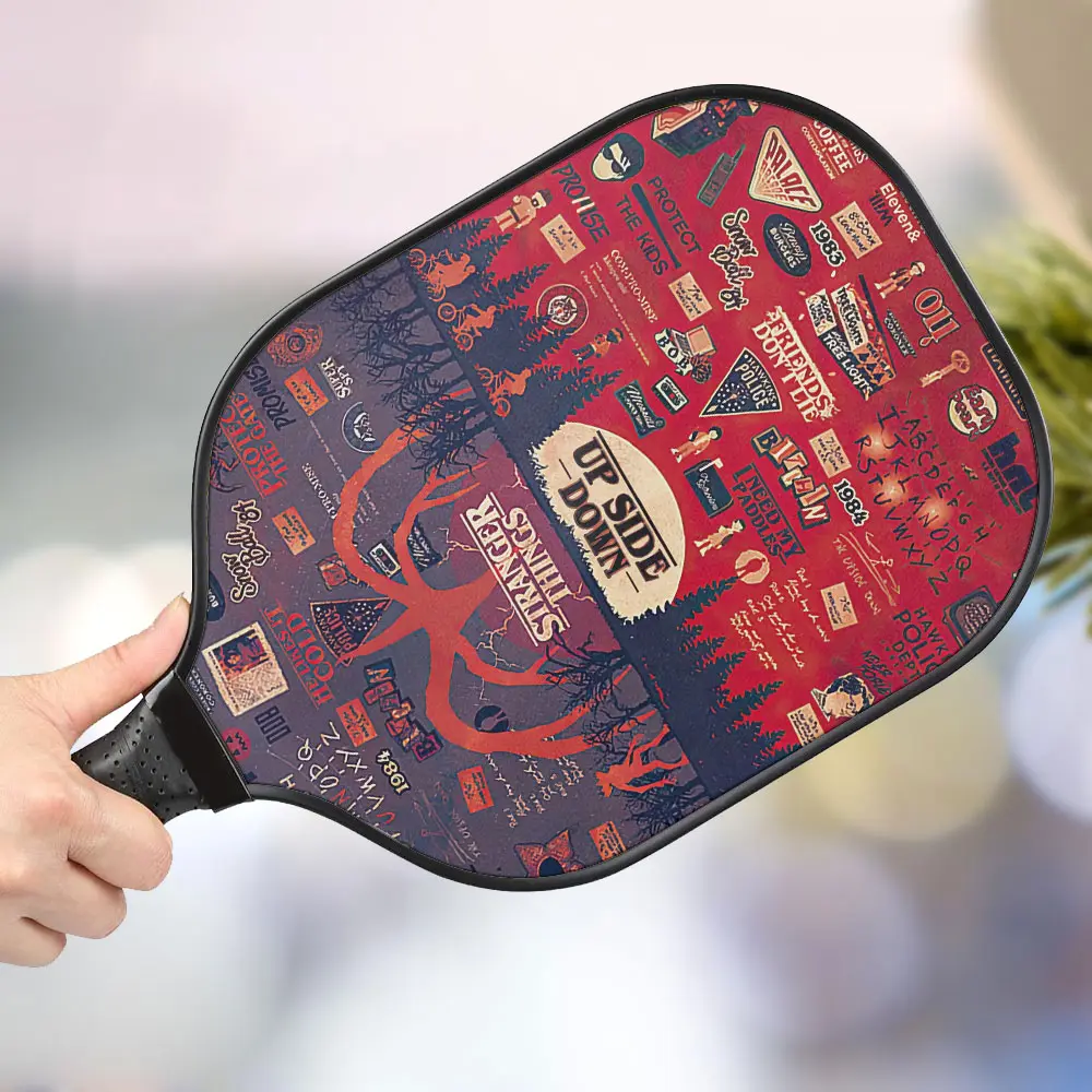 jwdazzle stranger things personalized pickleball paddle jpbdp