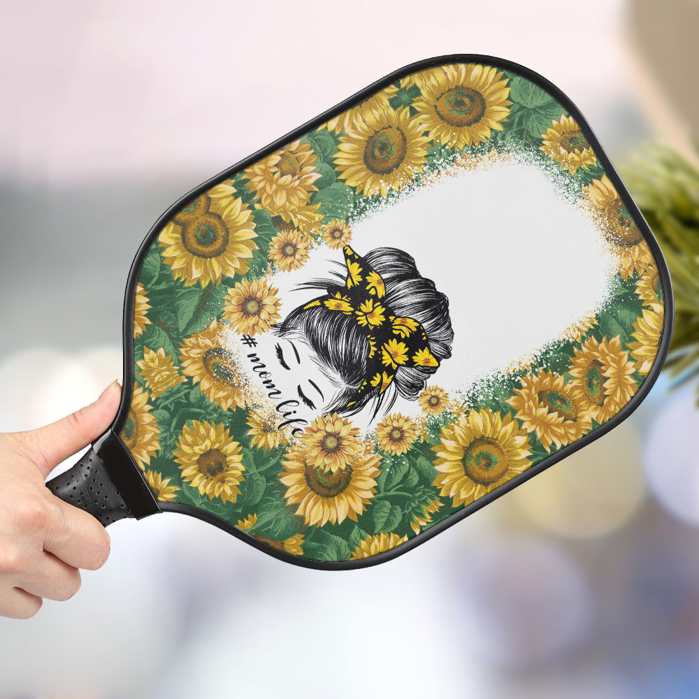jwdazzle sunflower girl personalized pickleball paddle lzszi