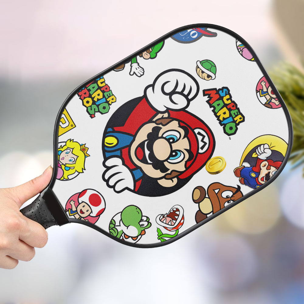jwdazzle super mario personalized pickleball paddle 5svdi