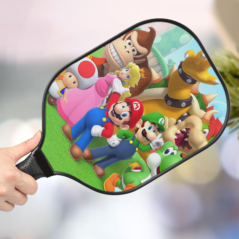 jwdazzle super mario personalized pickleball paddle pn4nh
