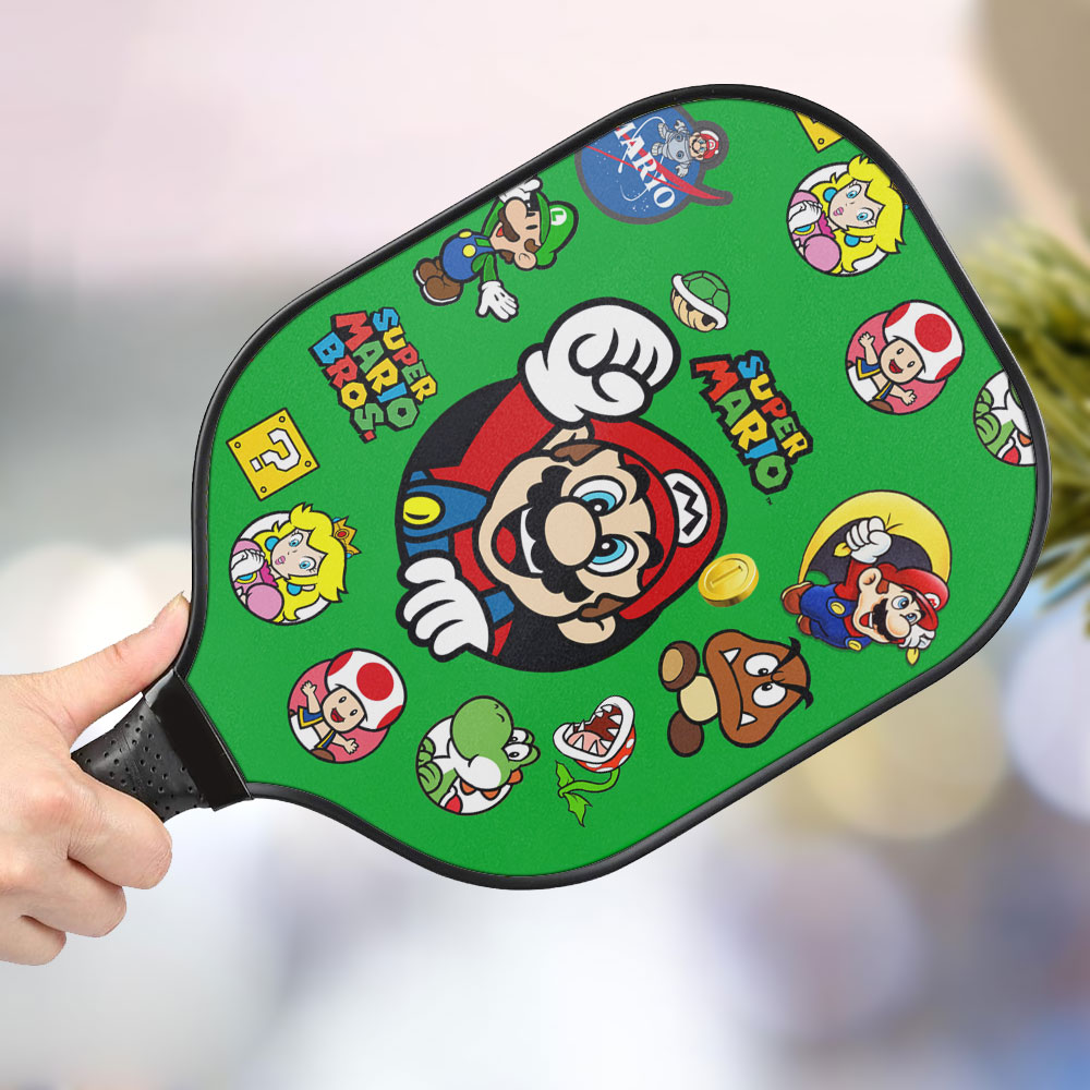 jwdazzle super mario personalized pickleball paddle v2a3g