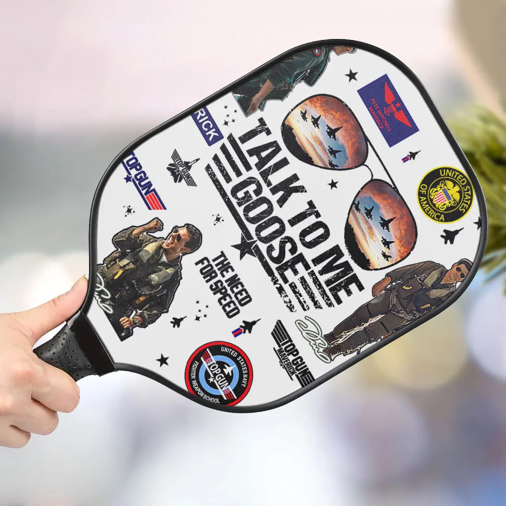 jwdazzle talk to me goose personalized pickleball paddle s4v6g