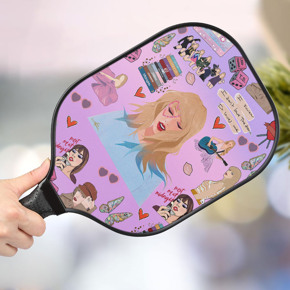 jwdazzle taylor swift cartoon personalized pickleball paddle fcgjf