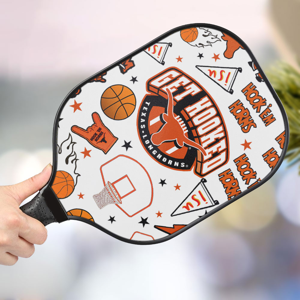jwdazzle texas longhorns personalized pickleball paddle i1hfg