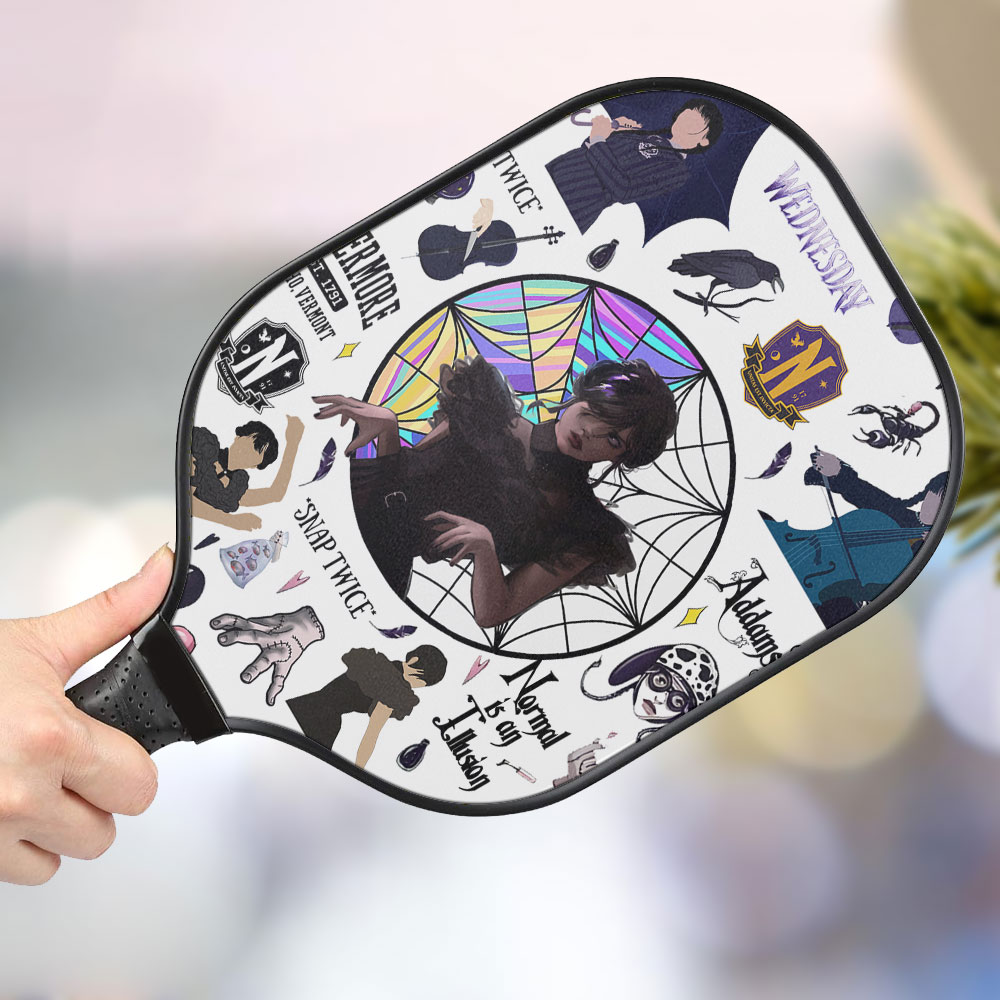 jwdazzle the addams personalized pickleball paddle hg7zb