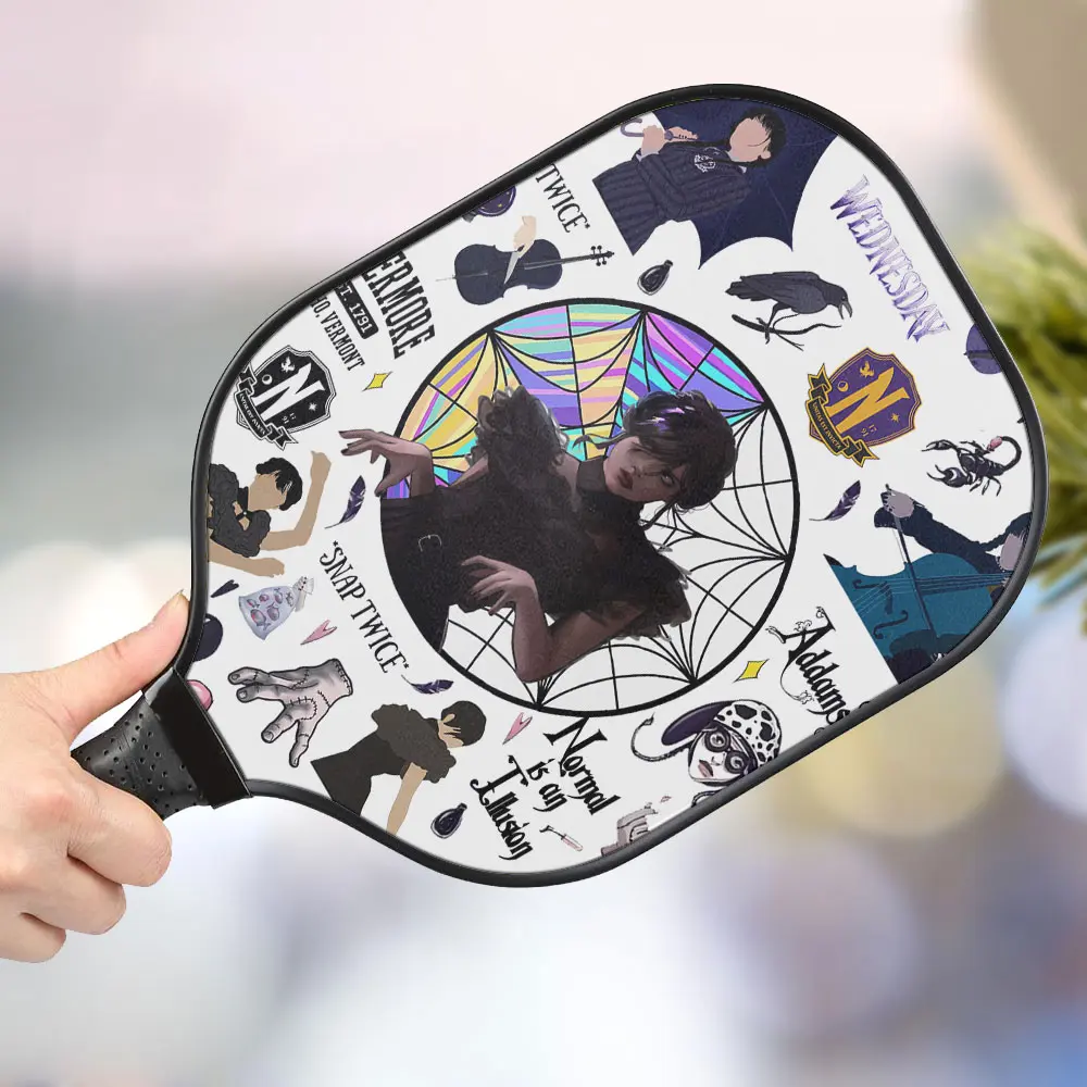 jwdazzle the addams personalized pickleball paddle hg7zb