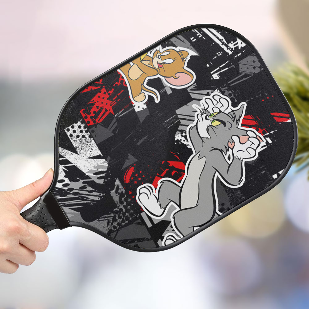 jwdazzle tom jerry personalized pickleball paddle 4qnog