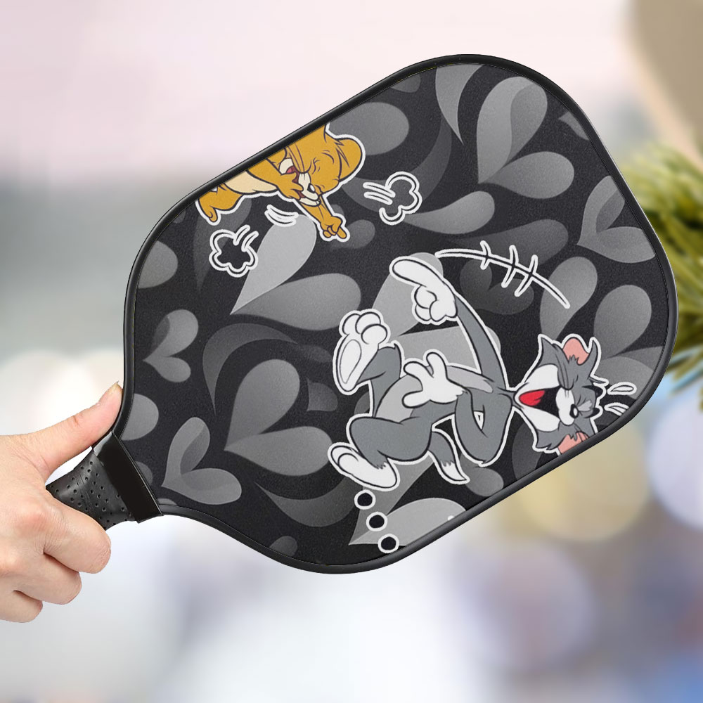 jwdazzle tom jerry personalized pickleball paddle bfx2m