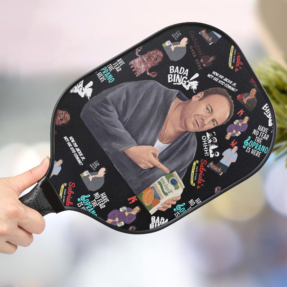 jwdazzle tony soprano personalized pickleball paddle hmzkd