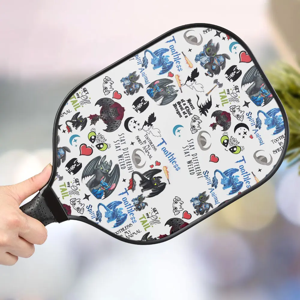 jwdazzle toothless and stitch personalized pickleball paddle c6dpz