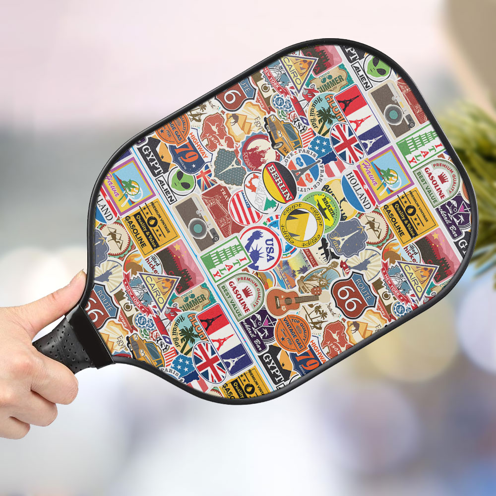 jwdazzle travel stickers personalized pickleball paddle qdbe0