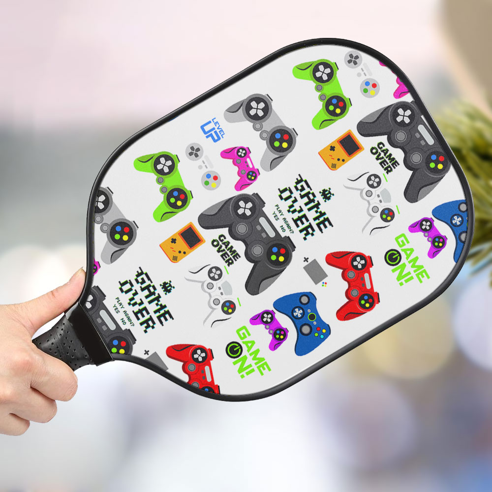 jwdazzle video game personalized pickleball paddle zfuii