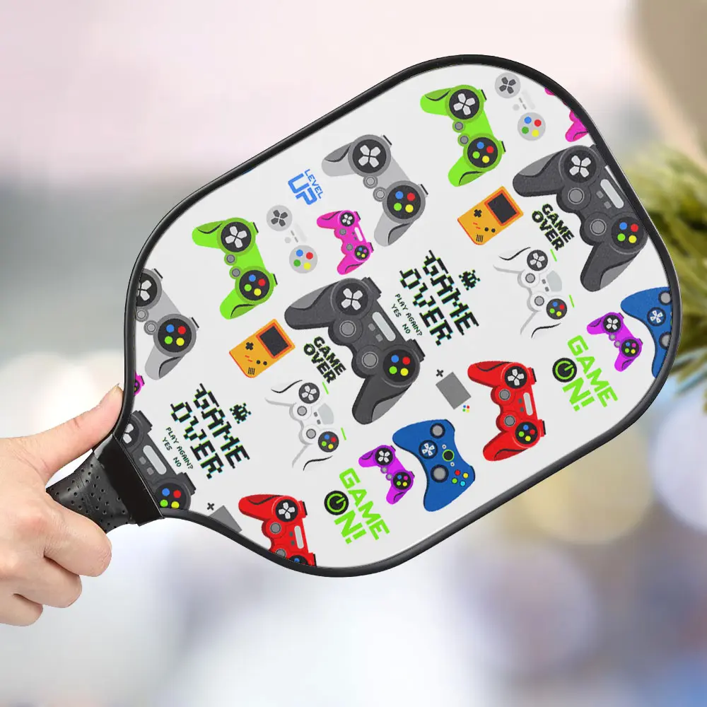 jwdazzle video game personalized pickleball paddle zfuii