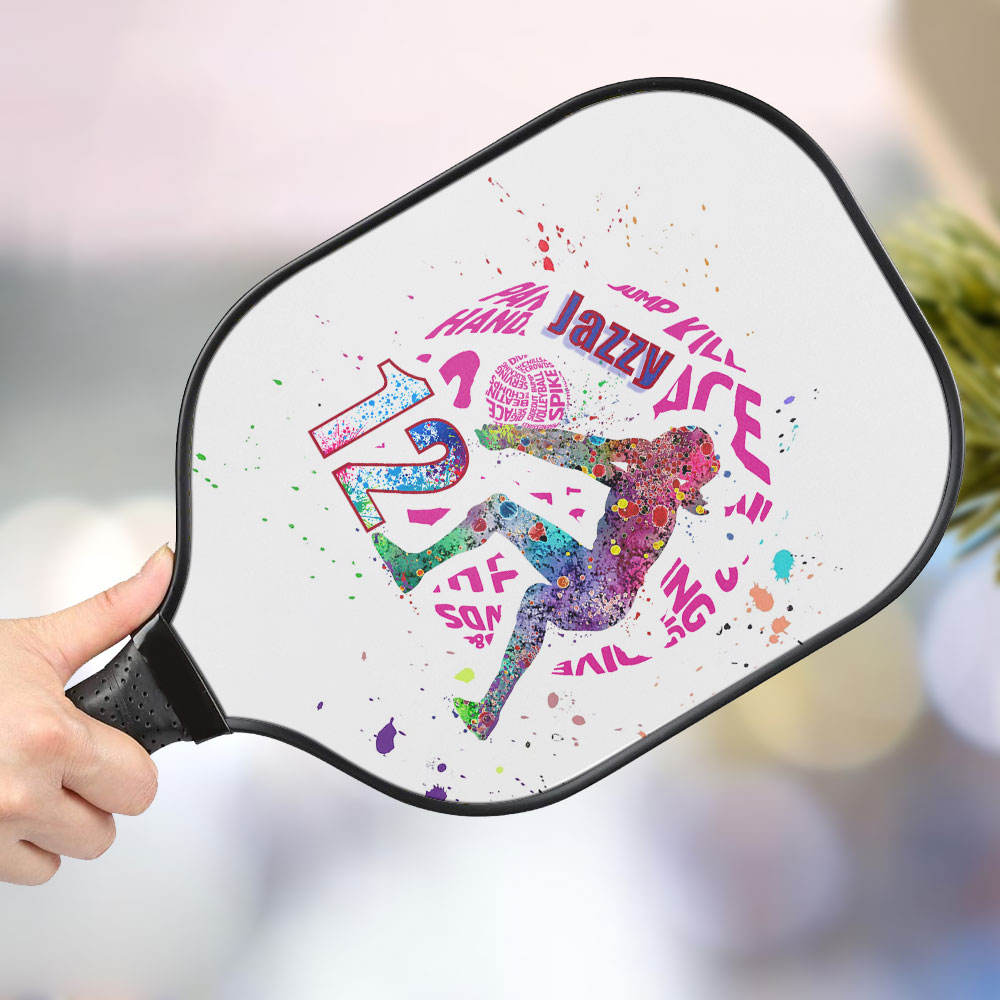 jwdazzle volleyball personalized pickleball paddle rpthf