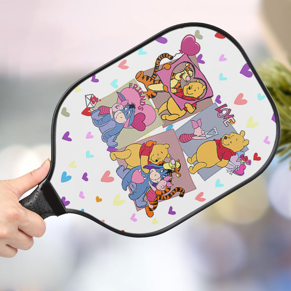 jwdazzle winnie the pooh personalized pickleball paddle kjmss