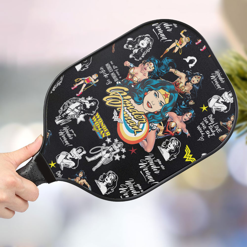 jwdazzle wonder women personalized pickleball paddle vhbtx