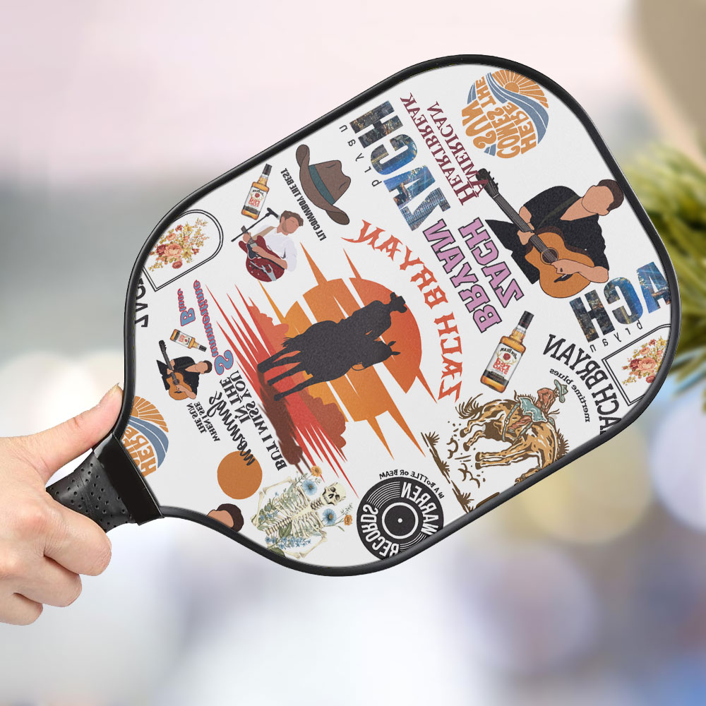 jwdazzle zach bryan personalized pickleball paddle txkgg