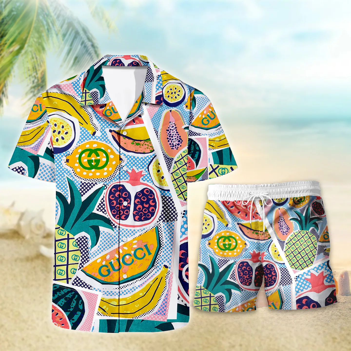 gucci hawaiian flower shirt m 4 5 11zon lCbYE