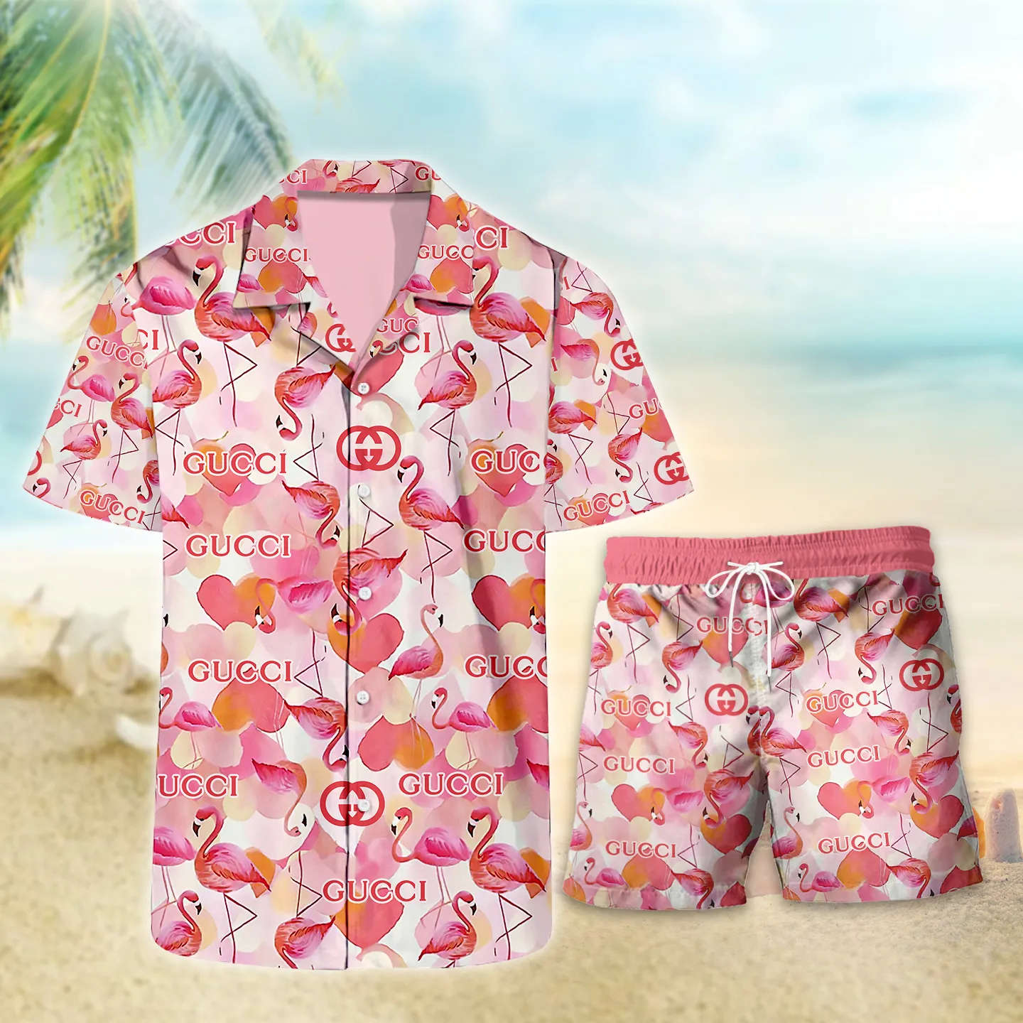 gucci hawaiian flower shirt m 9 10 11zon Q59Fa