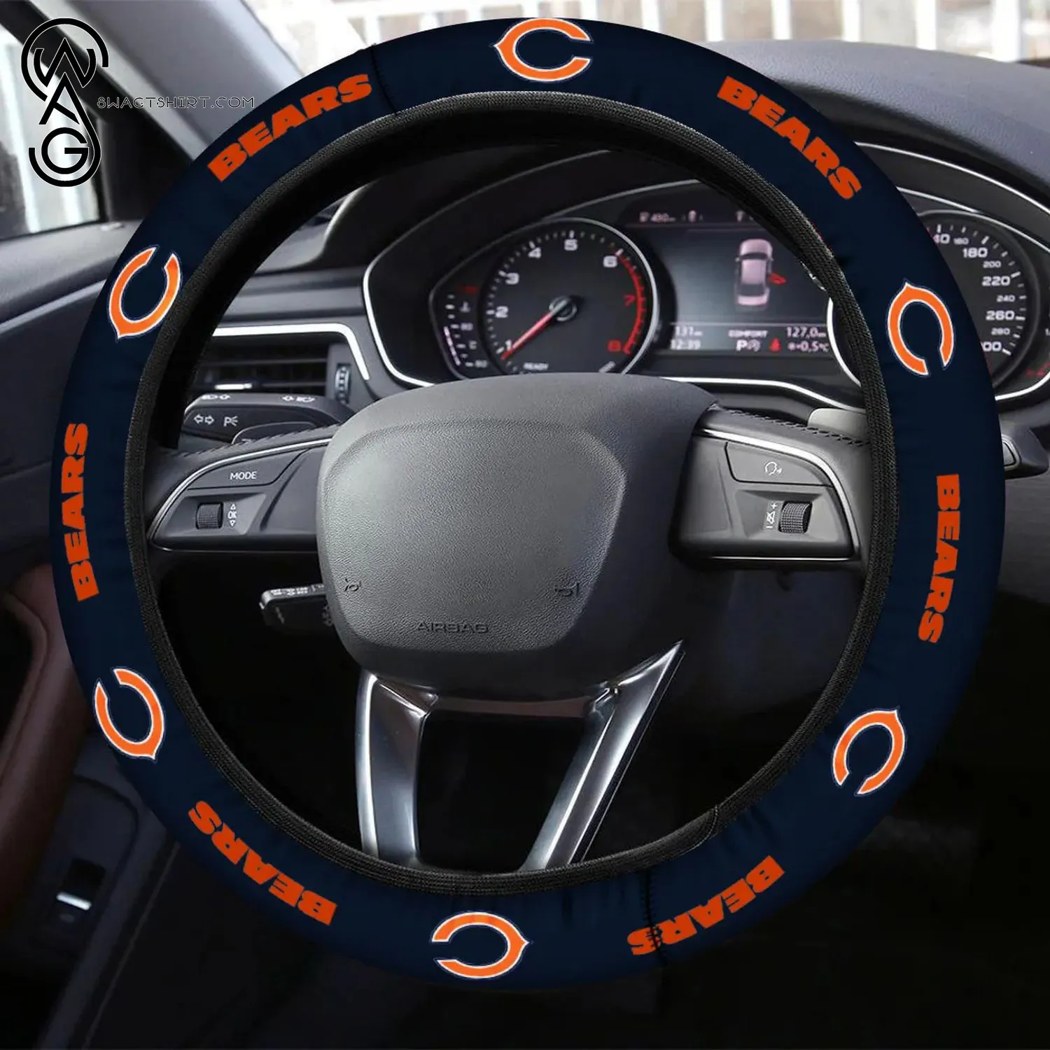 chicago bears custom 3d steering wheel cover 30 yigok