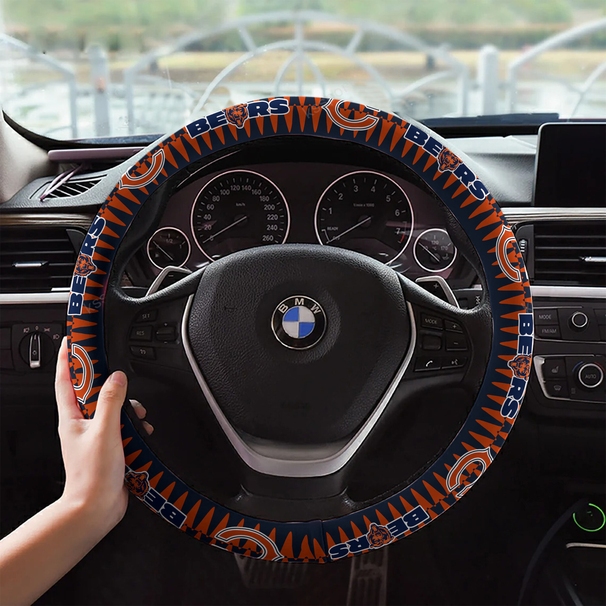 chicago bears custom 3d steering wheel cover 36 roons