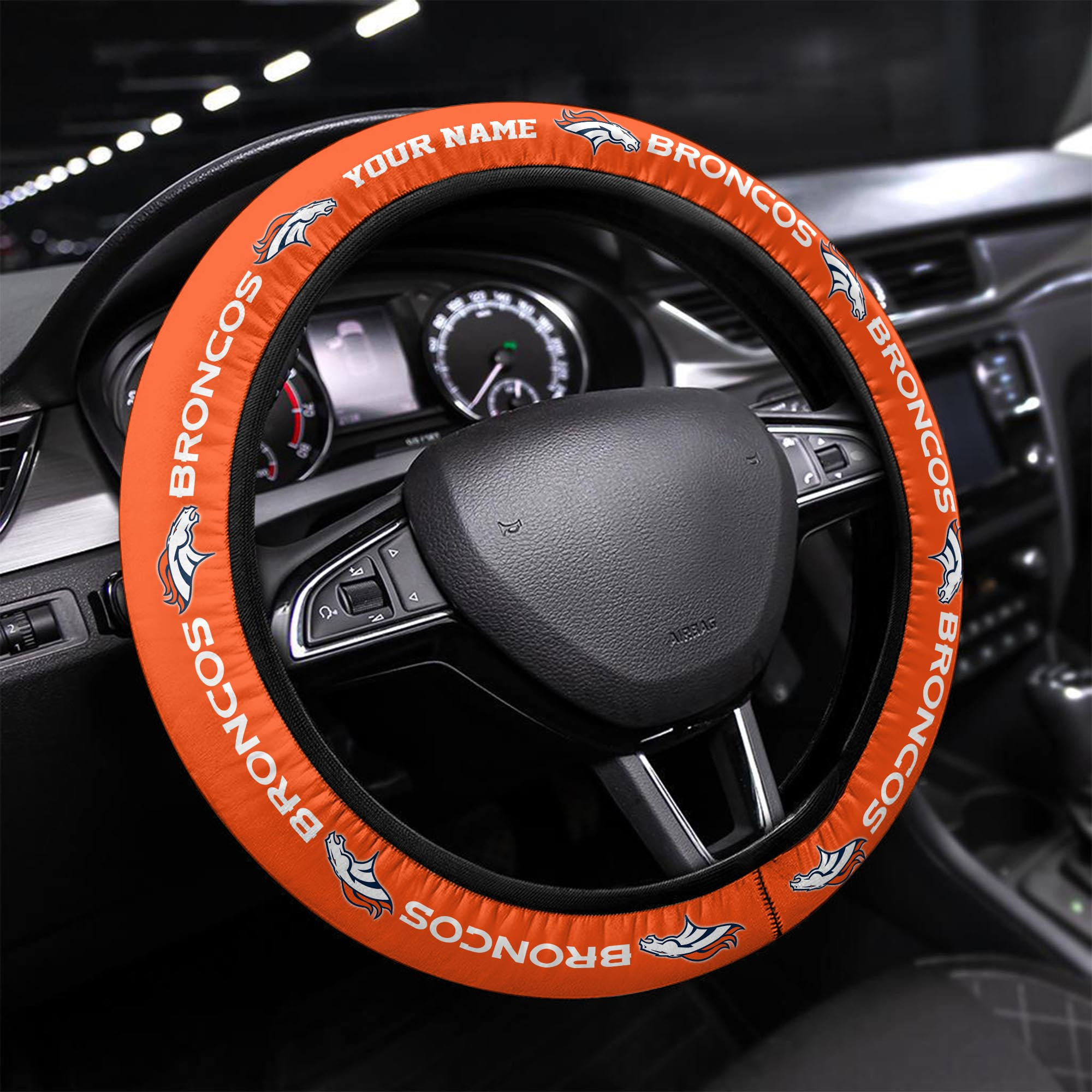 denver broncos personalized 3d steering wheel cover 73 ciext