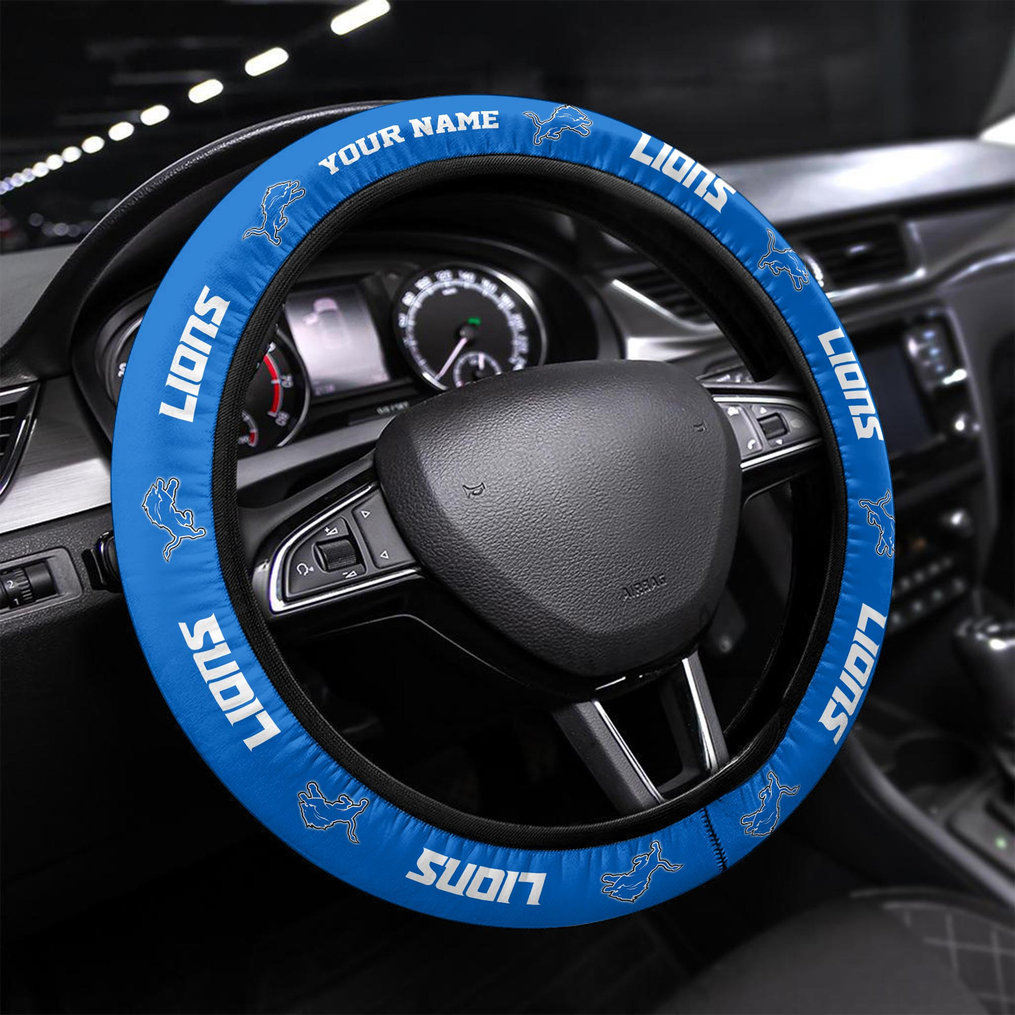 detroit lions personalized 3d steering wheel cover 74 g8cdd